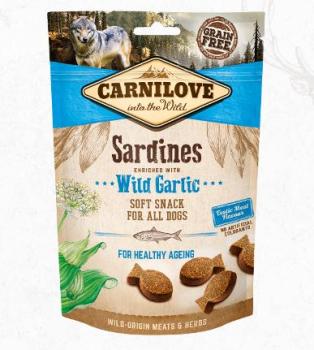 Carnilove Dog Soft Snack Sardines, Wild Garlic 200g (VE=10) - 528899