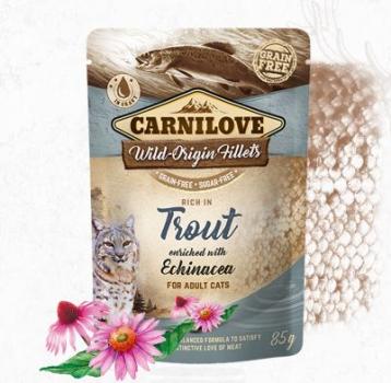 Carnilove Cat FN Pouch Trout, Echinacea / Forelle, Echinacea 85g (VE=24) - 537570