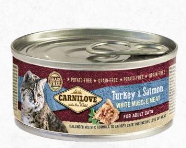 Carnilove Cat FN Dose Adult Turkey, Salmon 100g (VE=12) - 528998