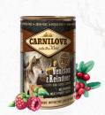 Carnilove Dog NF Dose Adult Venison & Reindeer 400g (VE=6) - 529292
