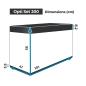 Preview: AQUARIUM SET OPTI SET 200 SCHWARZ 2.0 101 x 41 x 56 cm