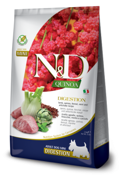 N&D Quinoa canine Digestion Lamb Mini 7kg