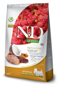 N&D Quinoa canine Skin & Coat Venison Mini 2.5kg