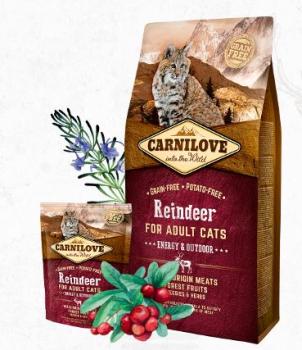 Carnilove Cat TF Adult Reindeer, Energy, Outdoor 2kg  - 512256