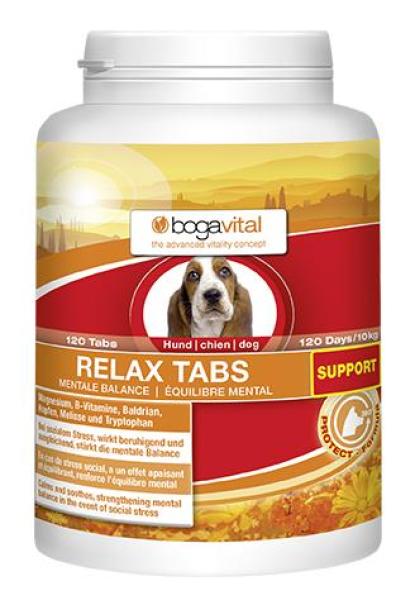 bogavital Relax Tabs Support Hund 180 g. 120 Tabs