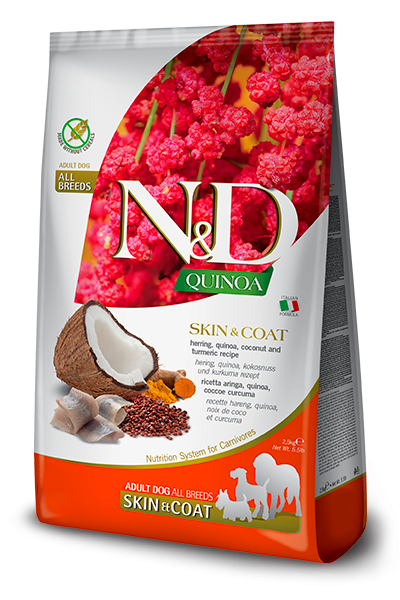 N&D Quinoa canine Skin & Coat Herring Mini 7kg