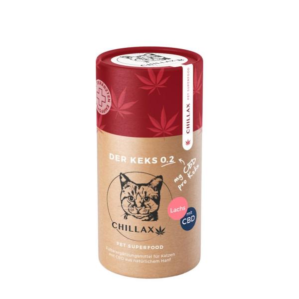 Feline Kekse Lachs 0.2mg CBD 120 g Chillax