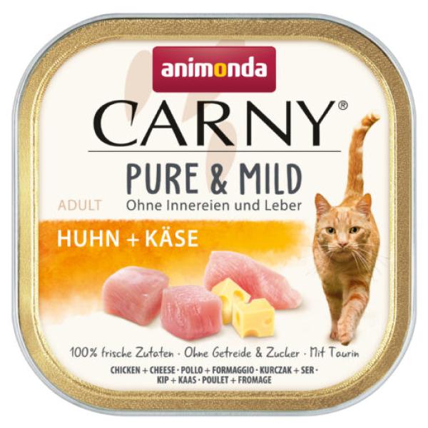 Animonda, Katze Ad. Carny Pure + Mild Huhn + Käse 100g / VE 32