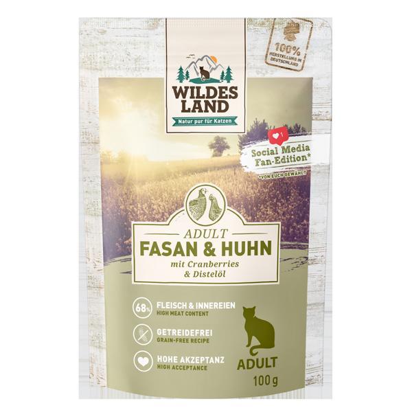 Fel Adult Fasan Huhn Cranberries 12x100g
