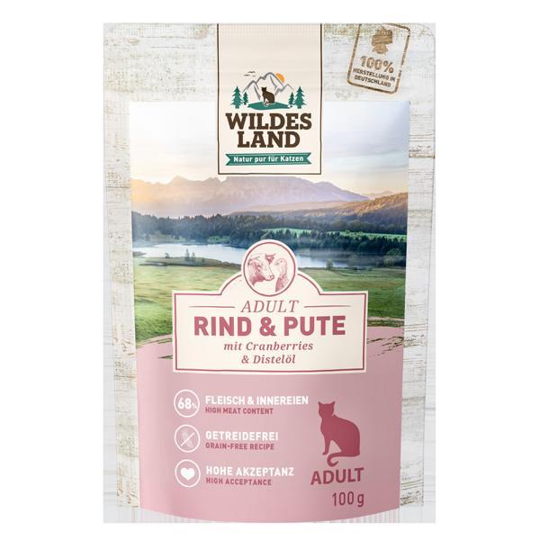 Fel Adult Rind Pute Cranberries 12x100g