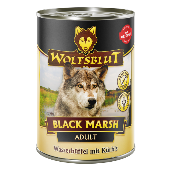 Can Adult Black Marsh - Wasserbueffel mit Kuerbis 6x395g