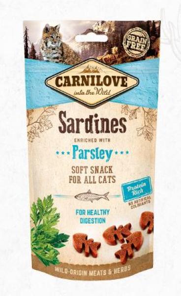 Carnilove Cat Soft Snack Sardine, Parsley 50g (VE=12) - 527236