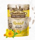 Carnilove Cat FN Pouch Kitten Rabbit, Marigold / Hase, Ringelblume 85g (VE=24) - 540174